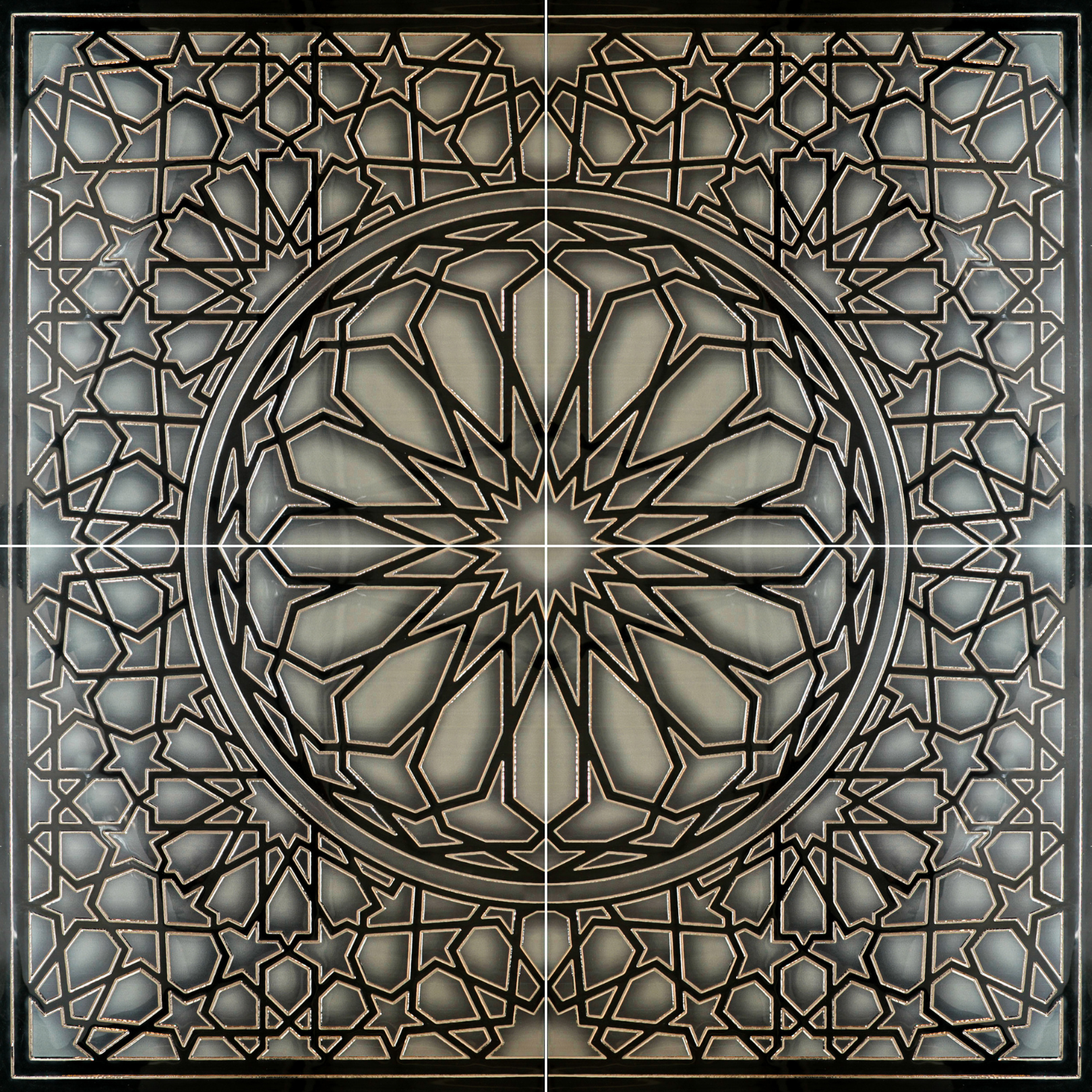 Oman Decor 120cm x 120cm Wall & Floor Tile (4 Tile Set)